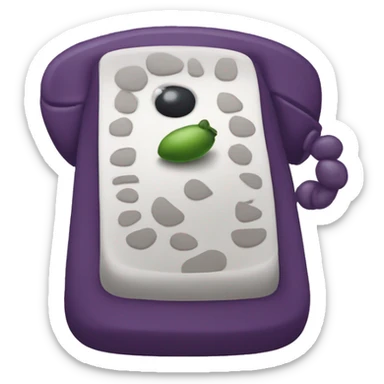 Huckleberry phone sticker