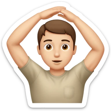 Armpits sniff sticker