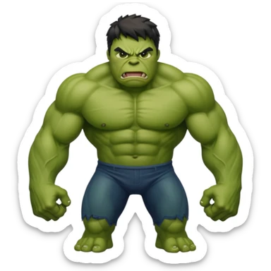 Hulk emogs sticker