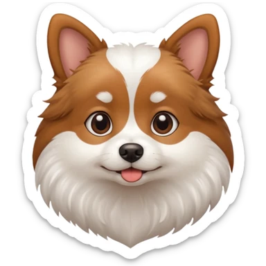A pokie cutie dog sticker