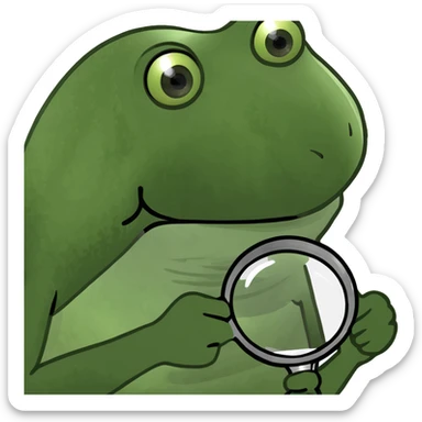 magnifying glass on a digital interface of a phone sticker