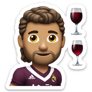 Critiano Ronaldo con camisa de la vinotino señalndo acia arriba sticker