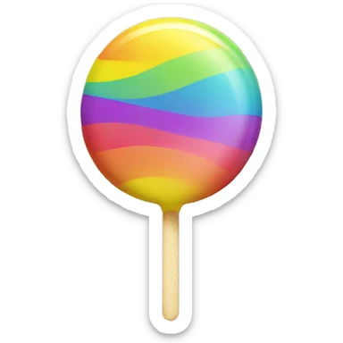 A big rainbow lolly  sticker