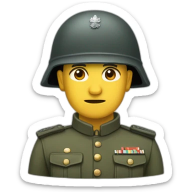 cabeza de soldado de las fuerzas especiales sticker