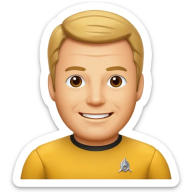 captain kirk sticker