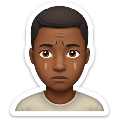 Black man feelings hurt  sticker