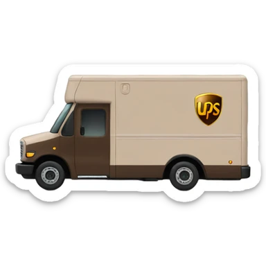 UPS delivery truck  sticker