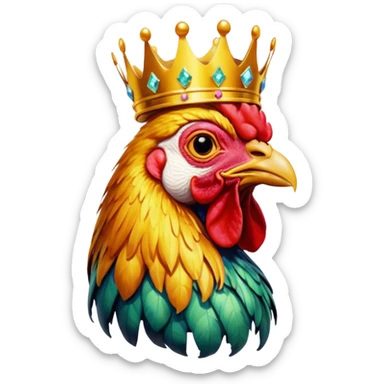 The Crispy Diadem of the Sub-Reddit Sovereign

A taxidermied rooster, saturated in high-viscosity vegetable oil and carbon-locked at 400 degrees, wearing a miniature crown of RGB-lit fool's gold. sticker
