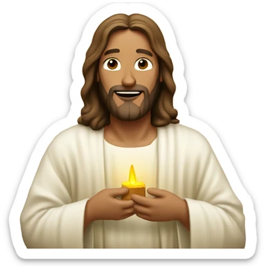 jesus saying merry christmas  sticker