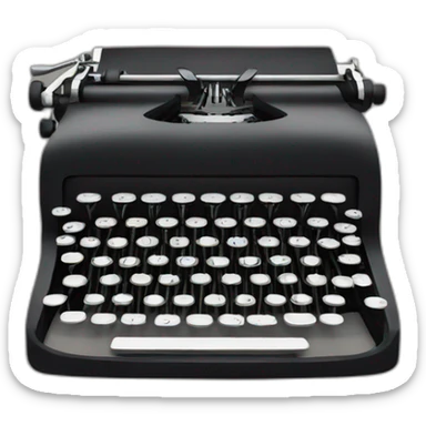Typewriter ink sticker