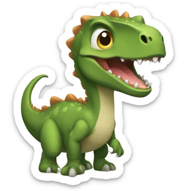 dinosaurio acostado sticker