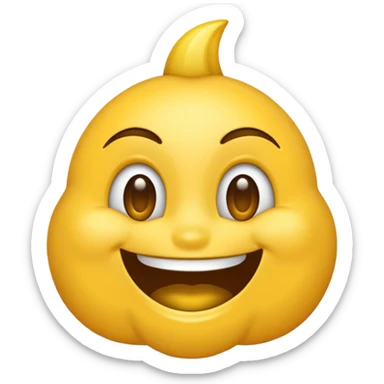 Emoji guiñando un ojo feliz sticker