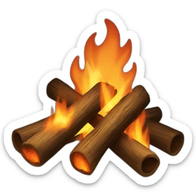 camp fire sticker
