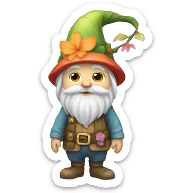Fairy gnome sticker