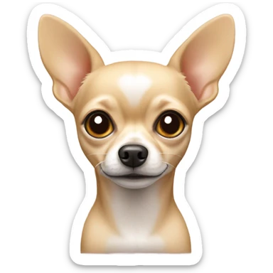 beige chihuahua sticker