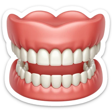 Denture sticker