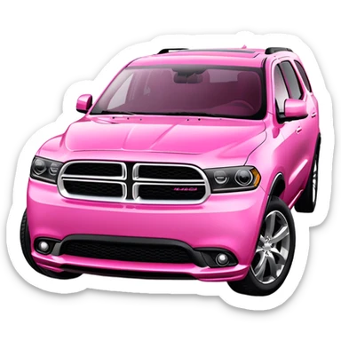 Pink dodge Durango rt  sticker