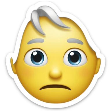 a fun face with tears sticker