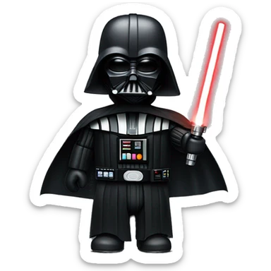star wars darth vader threatening sticker