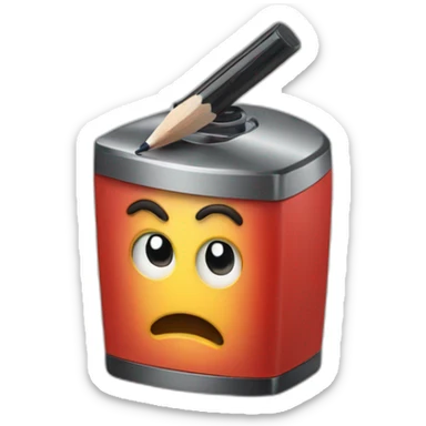 small pencil sharpener sticker