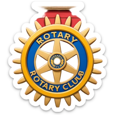 Rotary Club sign sticker