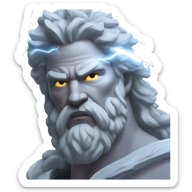 zeus lightning sticker