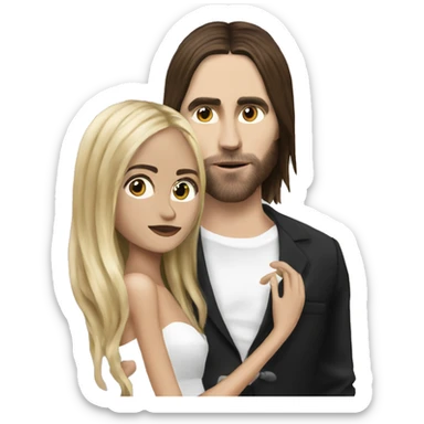 Jared Leto and girlfriend  sticker