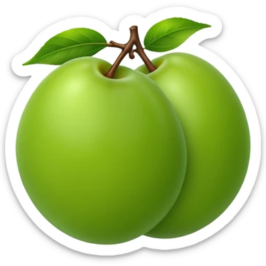 green plum sticker