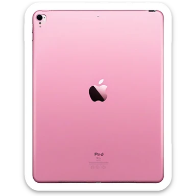 Pink iPad Pro Apple sticker