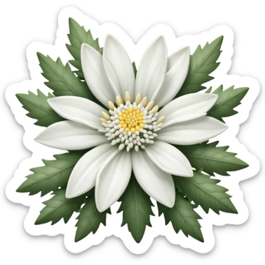 edelweiss realista sticker