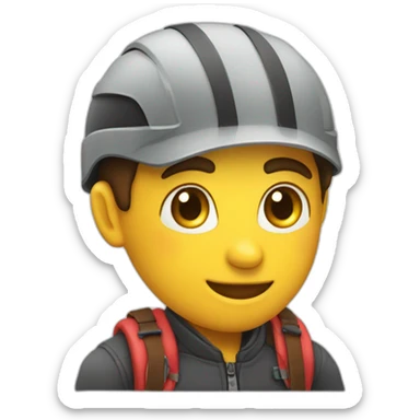 faccina che ride con gli occhi a cuoricino sticker