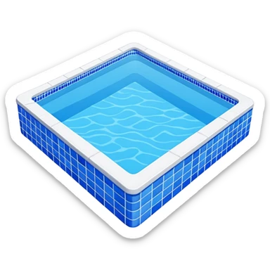 full size swimming pool sticker