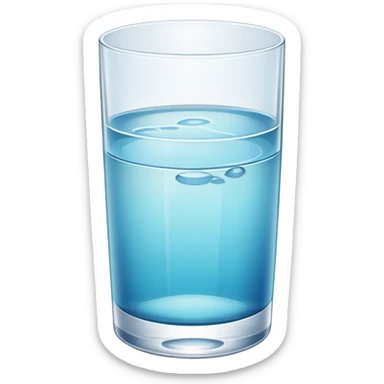 Generate a glass of water sticker