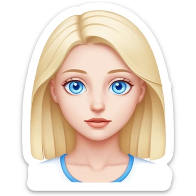 Laura blue eyes  sticker