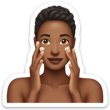 Skincare routine sticker