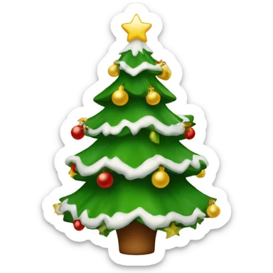 Geschmückter Weihnachtsbaum  sticker