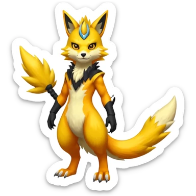 Lombax-Zeraora-Renamon-fusion (full body) sticker