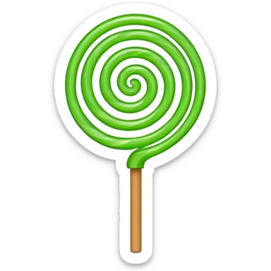 a lollipop, apple emoji style sticker