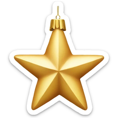 christmas decoration star sticker