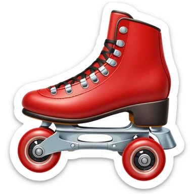 Retro roller skate sticker