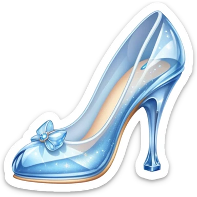 cinderela sapato cristal sticker