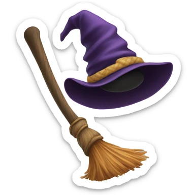 magic broomstick sticker