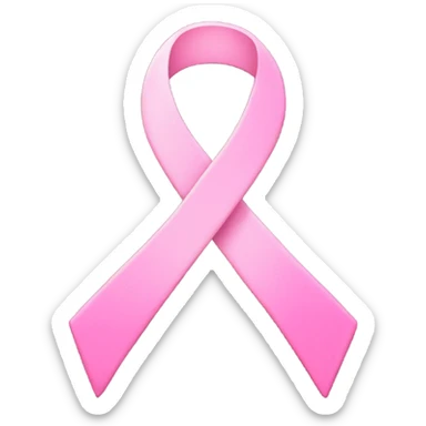 Breast cancer ribbon sticker
