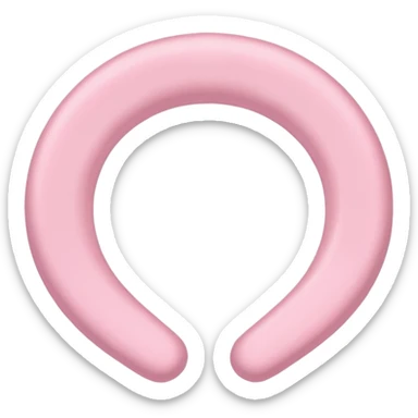 pastel pink hair tie sticker