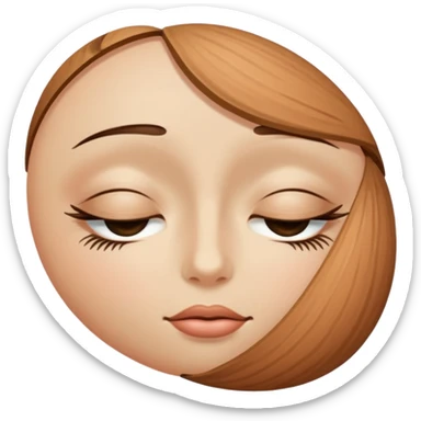 👁️ give me a version of the eye emoji at the begining of this prompt, but the eye is closed

 sticker