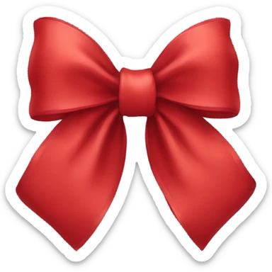 Red bow sticker