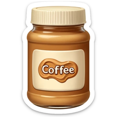peanut butter coffe sticker