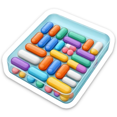 cartela de remedio sticker