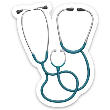 checkmark formed by a stethoscope sticker