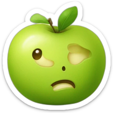 ecureil qui mange une pomme sticker